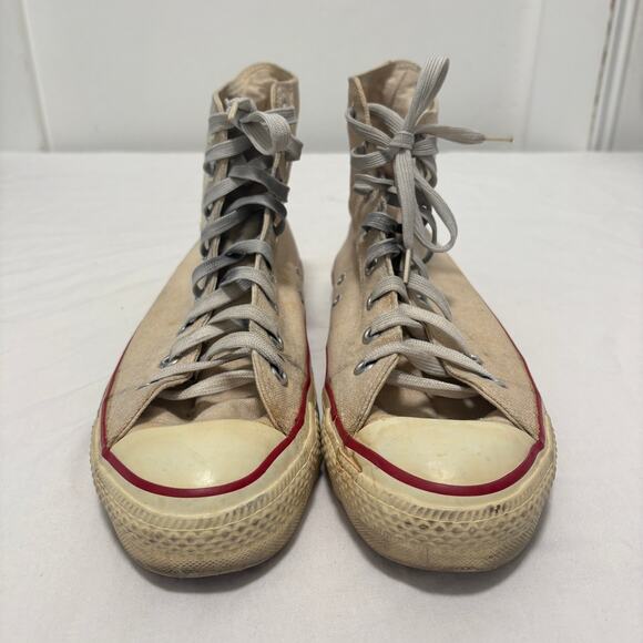 VTG 80\'s Converse All-Star Chuck Taylor High Top Made In USA Sneakers White 9.5 main image 6